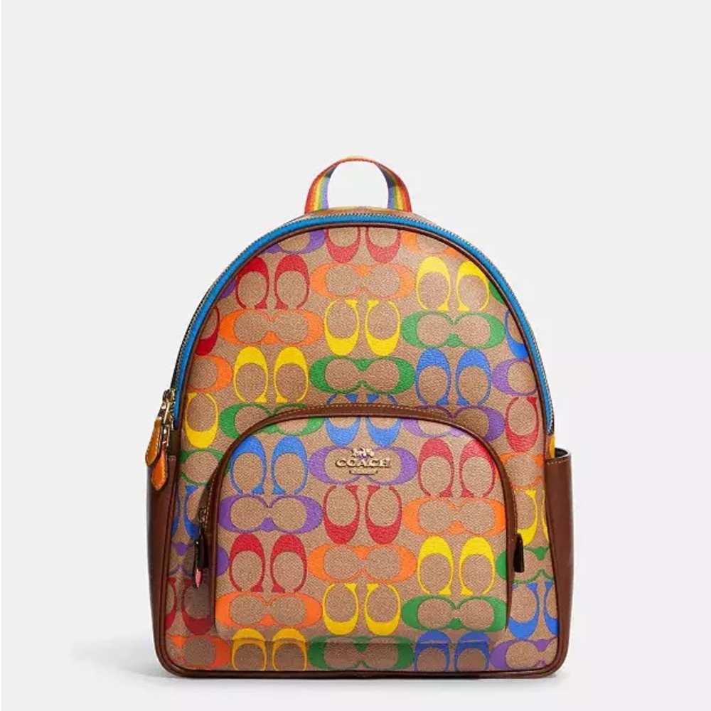 Coach Multicolor Signature Backpack